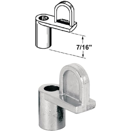 Prime-Line 7/16 In. Mill Swivel Die-cast Screen Clips With Screws, 12PK PL7737